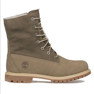 Timberland Teddy Fleece Fold Down Taupe US 8.5